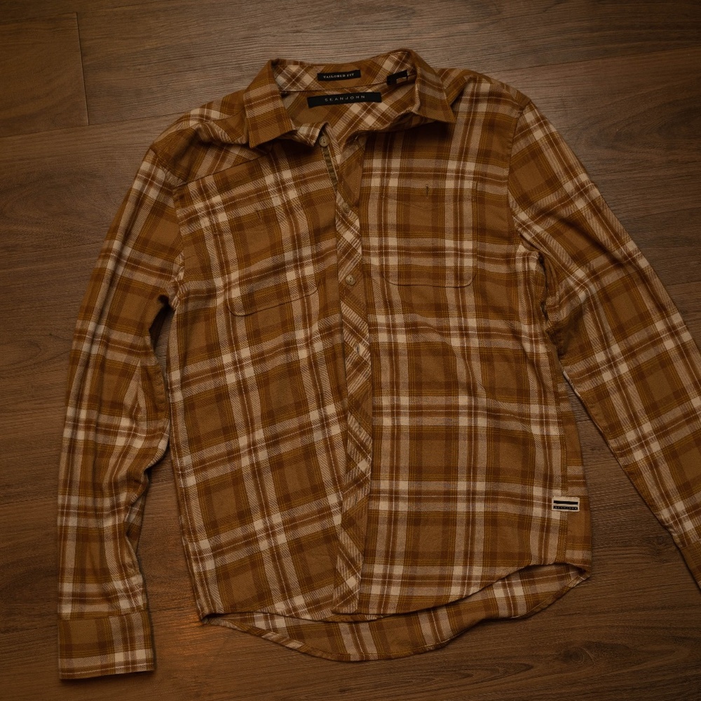 Plaid button down